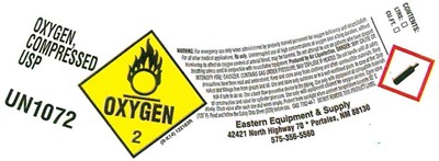 Oxygen Compressed (Eastern Oxygen Hp Shoulder)